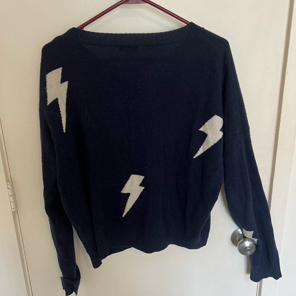 Rails Lightning Bolt Navy Sweater. Size Large. - image 4